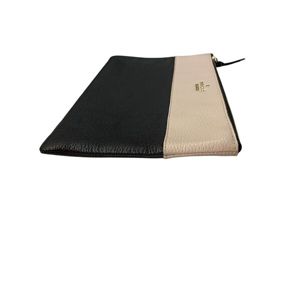 Kate Spade New York Clutch Used Leather Black Beige - Picture 13 of 16
